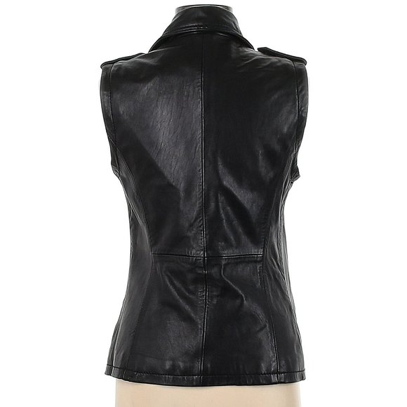 Michael Kors 100% Leather Vest, Rock & Roll, Biker, Heavy Metal, Concert goer - Picture 2 of 2